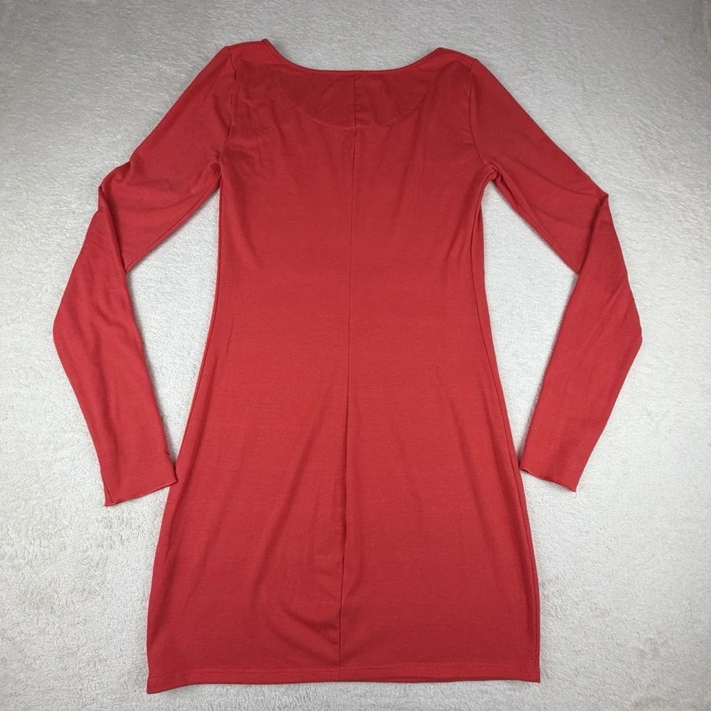 Nike Dri-Fit Red Long‎ Sleeve Athletic Dress Womens M 518438-615 Training-RARE